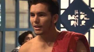 Revhead shirtless in Diner