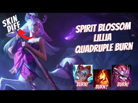 SPIRIT BLOSSOM LILLIA IS OP?! QUADRUPLE BURN & INSANE MOVEMENTSPEED - League of Legends Jungle Guide