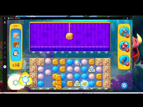 Fishdom Level 177 – Farm Aquarium | Audio Talkthrough  F2P Strategy & Tips