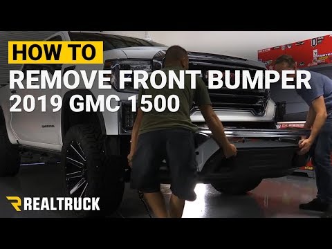 How to Remove a Factory Front Bumper on 2019 GMC Sierra 1500