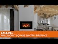 Enjoy The Amantii Wall Mount Square Electric Fireplace