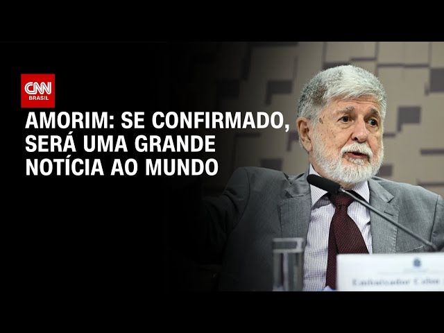 "Se confirmado, será uma grande notícia", diz Amorim sobre acordo EUA-Irã | BASTIDORES CNN