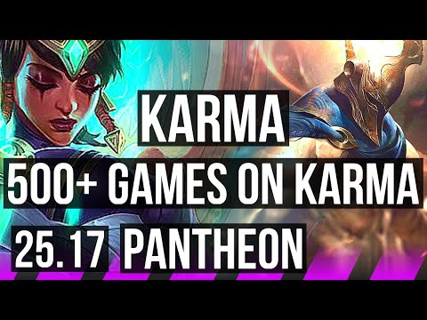 KARMA & Zeri vs PANTHEON & Ezreal (SUP) | 1/2/12, 500+ games | KR Challenger | 25.17