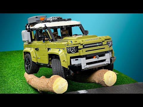 Land Rover Defender vs Log Bridge - Lego Technic
