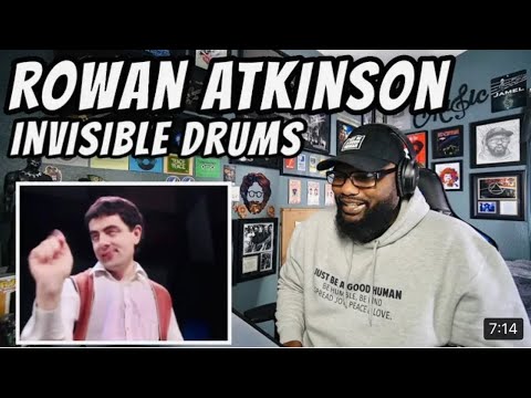 Rowan Atkinson (Mr Bean) Invisible Drums | REACTION