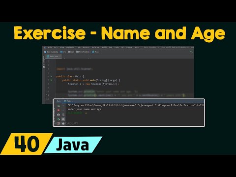 Java Exercise – Name and Age