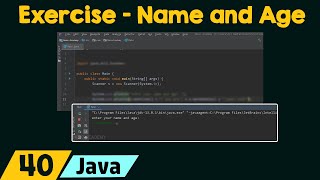 Java Exercise – Name and Age