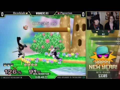 Melee @ the Balcony 78 - Winners R1 ft. Hezekiah (Marth) vs Pigouvian (Sheik)