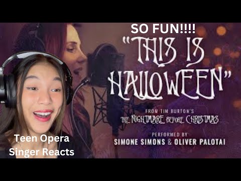Teen Opera Singer Reacts To This is Halloween Cover by Oliver Palotai & Simone Simons