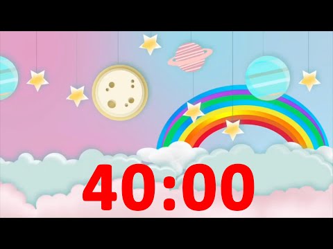 40 Minute Timer with Music for Children, Kids, Classroom - Countdown Video & Satisfying