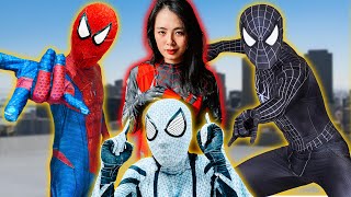 TEAM SPIDER-MAN vs BAD GUY TEAM | Rescue SPIDER-GIRL from EVIL GUY ( Live Action )