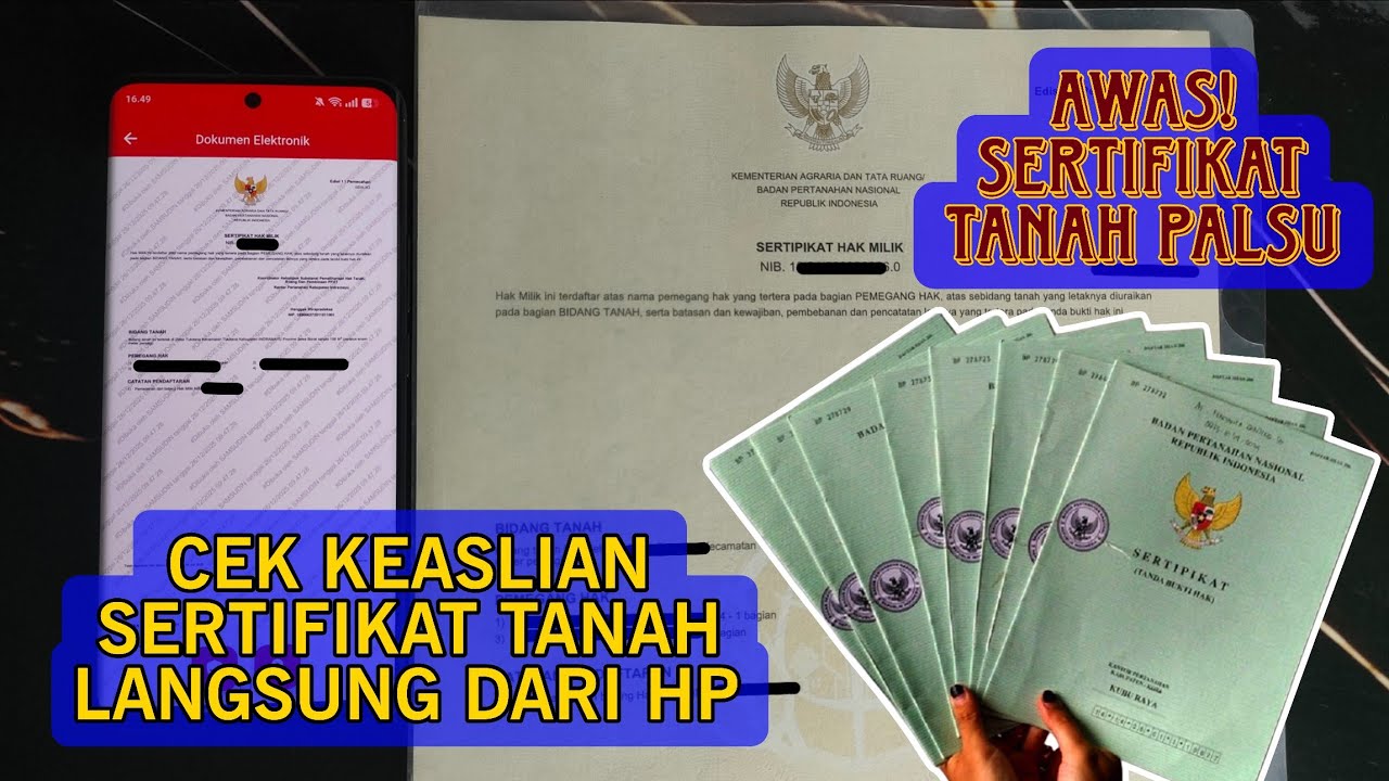 Cara Cek Keaslian Sertifikat Tanah Langsung Dari Hp 
