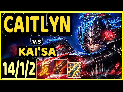 JUZINHO (CAITLYN) vs KAI'SA - 14/1/2 KDA BOTTOM ADC CHALLENGER GAMEPLAY - BR