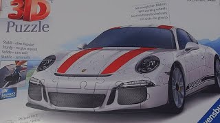 RAVENSBURGER 3D PUZZLE PORSCHE 911 R WITH WORKING WHEELS