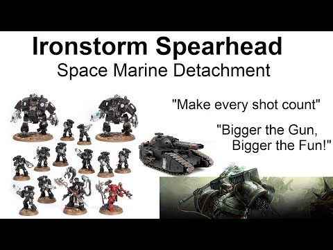 Space Marines and their Big Guns! Ironstorm Spearhead Detachment Review Warhammer 40K