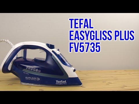 Утюг Tefal FV-5735 синий - Видео