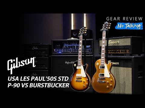 Gibson USA Les Paul Standard '50s P-90 VS Burstbucker Review (No Talking)