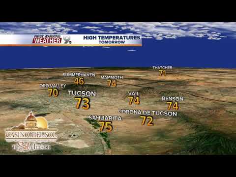 Chief Meteorologist Erin Christiansen's KGUN 9 Forecast Thursday, March 15, 2018