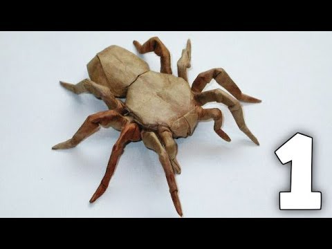 Origami 8 Legged Tarantula Tutorial (Robert Lang) Part 1/2
