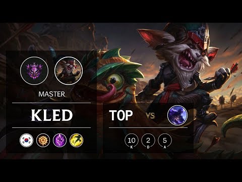 Kled Top vs Ryze - KR Master Patch 9.10