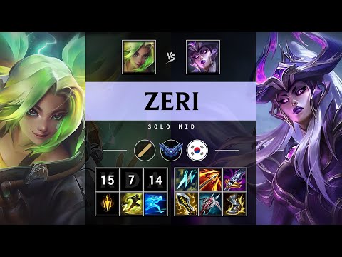Zeri Mid vs Syndra: Dominating - KR Diamond Patch 25.S1.1