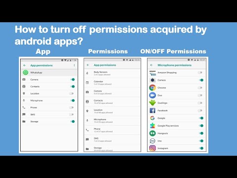 How to turn on off enable disable manage apps permissions on android | How to find apps permission