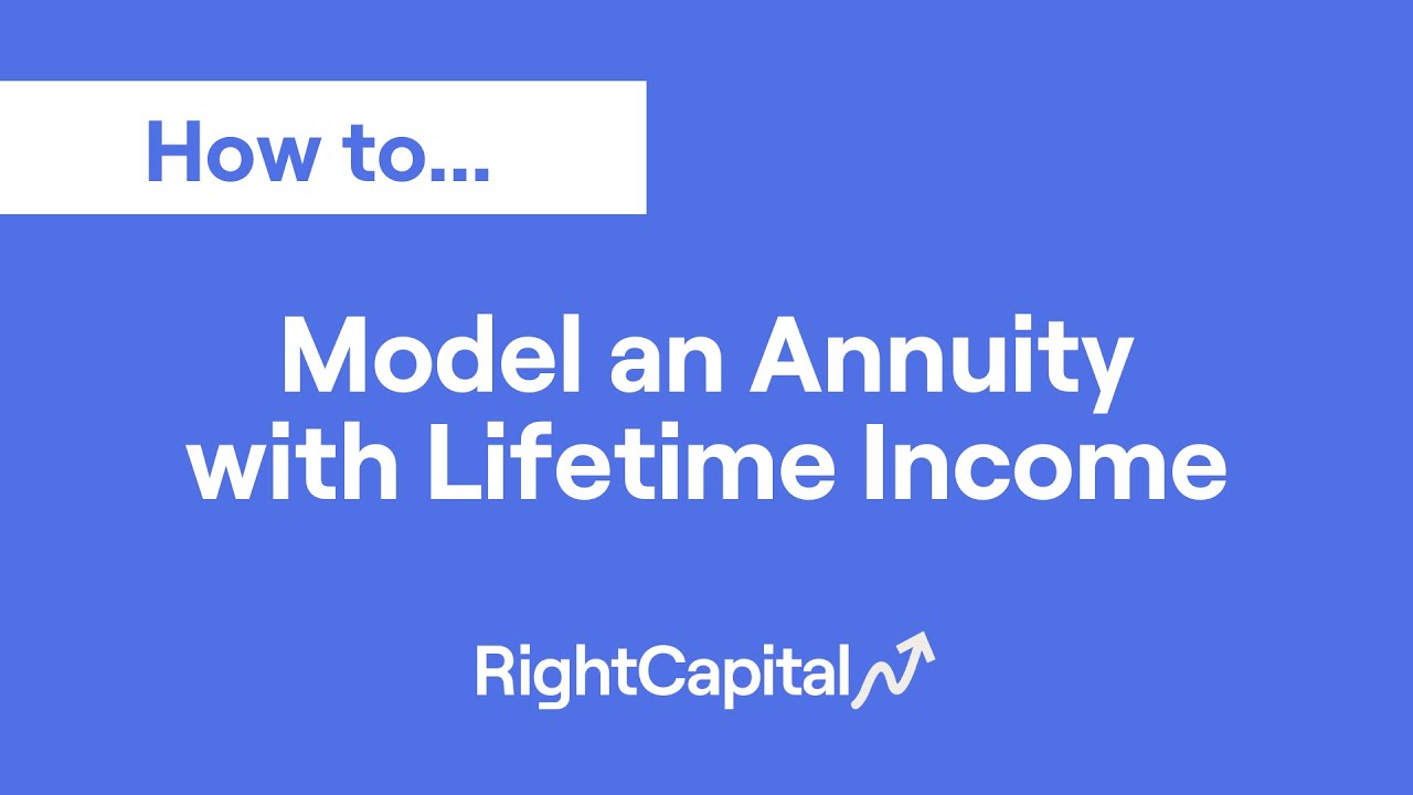 How To Model an Annuity with Lifetime Income