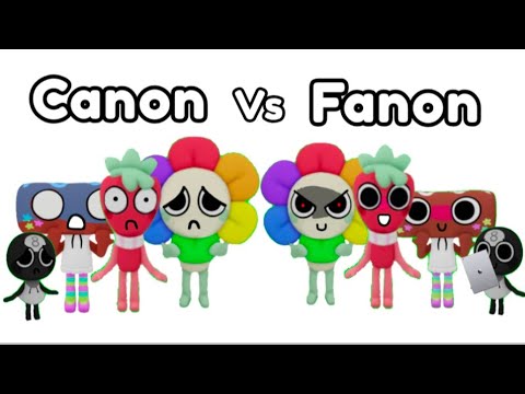 (My Most viewed video) Canon Toons Vs Fanon Toons (Dandy's World Skit) 