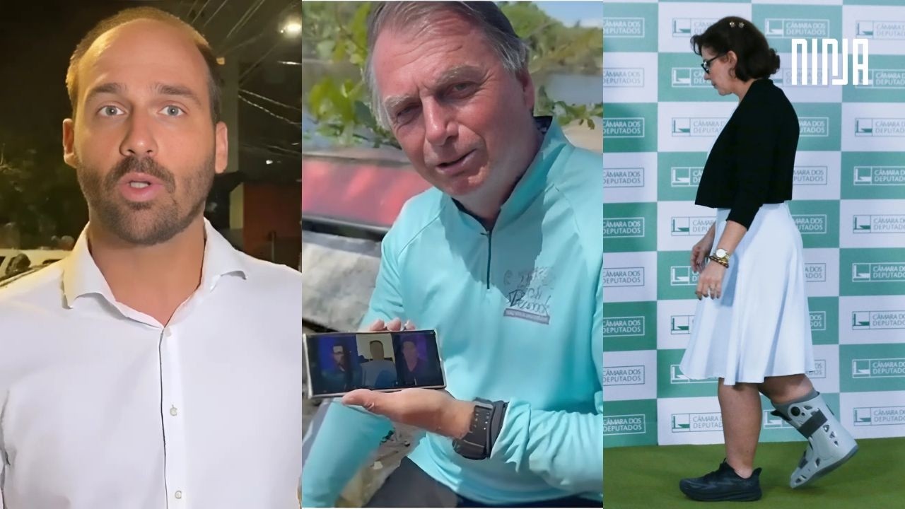 🔥Bolsonaristas foram pros EUA e viram piada na posse de Trump🔥Barrados, assistiram na TV do hotel🔥