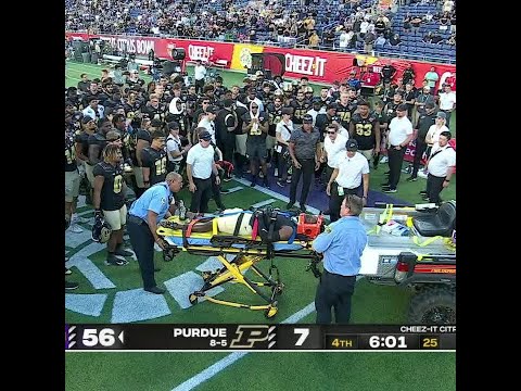 Deion Burks carted off field after apparent head injury