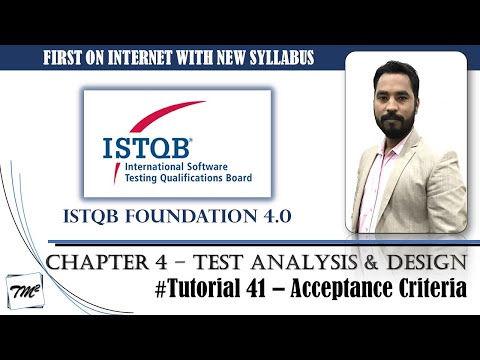 ISTQB FOUNDATION 4.0 | Tutorial 41 | Acceptance Criteria | Test Design Techniques | CTFL Tutorials