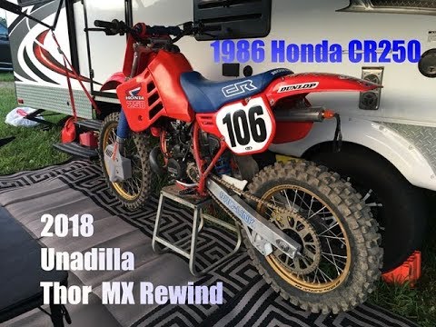 1986 Honda CR250 rips holeshot at Unadilla Rewind