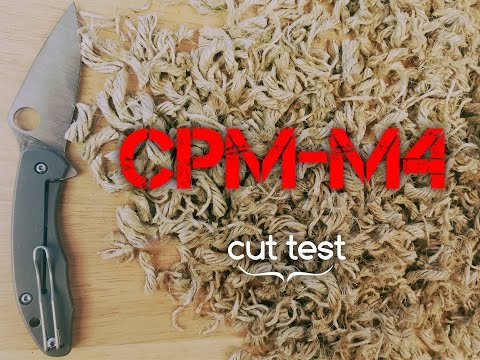 Edge Retention Test! M4 Steel - Spyderco Mantra 1