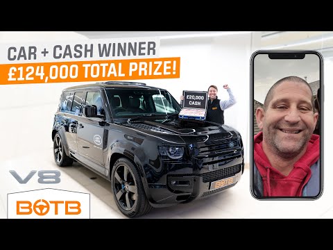 "Life Changing" - £104,000 New Defender 110 V8 + £20,000 Cash winner Gareth Smith!