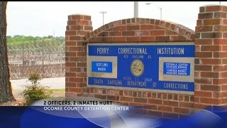 2 officers, 2 inmates in hospital after fight at Oconee Co. Detention Center