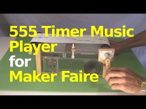 555 Timer Chip Music Player for Maker Faire