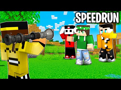 2 SPEEDRUNNER con i LANCIARAZZI vs 2 CACCIATORI con le HACK - Minecraft ITA
