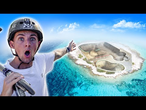 Je TESTE un Skatepark sur cette île !!