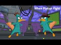 Phineas And Ferb A Platypus Fight