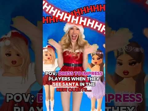 DRESS TO IMPRESS Players After They See “SANTA” in the WINTER UPDATE…🎅