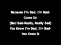 Michael Jackson Bad Lyrics