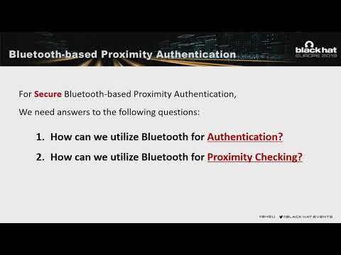 Image thumbnail for talk BlueMaster: Bypassing and Fixing Bluetooth-based Proximity Authentication