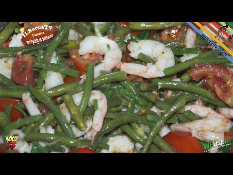 309 - Insalata di gamberi e fagiolini..e poi ar mare in bikini ;) (ricetta estiva facile e veloce)