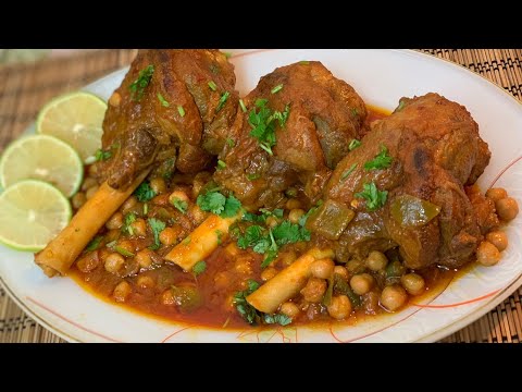 Lamb shanks with chick peas(mahiche)