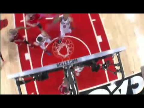 Jeremy Lin's Crazy Block on D-Rose Knicks vs. Bulls March 12, 2012