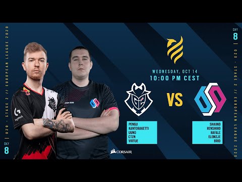 G2 Esports vs BDS Esport // Rainbow Six European league 2020 - Stage 2 - Playday #8