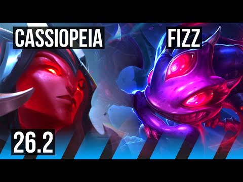 CASSIOPEIA vs FIZZ (MID) | 45K damage, 5k gold comeback | EUW Diamond | 26.2
