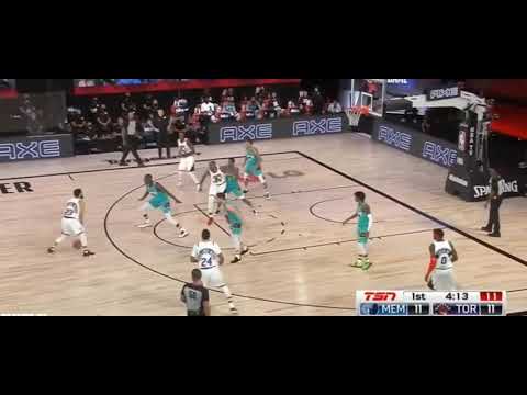 Norman Powell slam dunk from Serge Ibaka assist vs Memphis | Toronto Raptors vs Memphis Grizzlies
