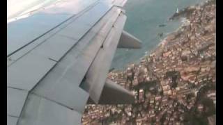 preview picture of video '737 Windy Take Off From Biarritz And Sharp Turn Along French Coast'