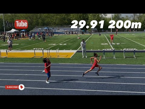 Girls 9-10 200m Kaleah Young Runs 29.91 USATF Three Rivers Developmental Meet #2 South Allegheny HS